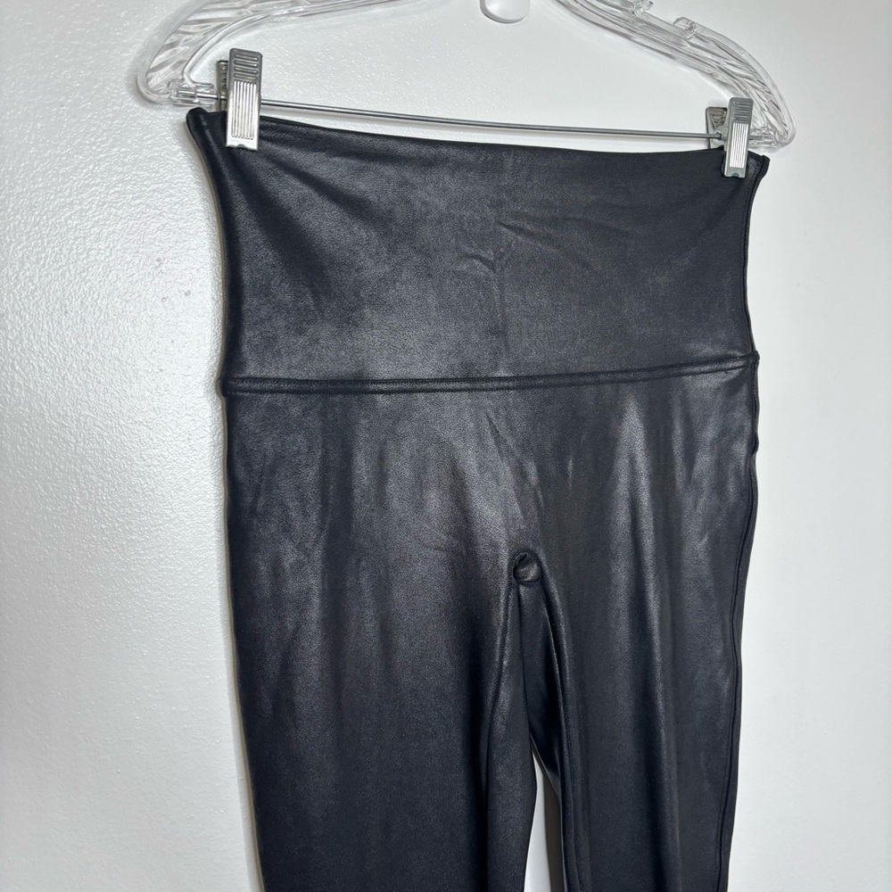 Spanx Faux Leather‎ Legging Black Size XL Womens Slimming Shapewear Spanxshape - Picture 4 of 8